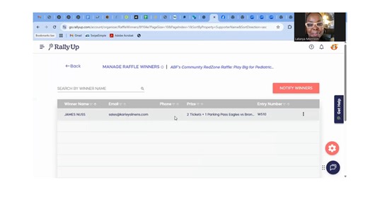 Congratulations, James Nuss, you have won 2 tickets parking pass to tomorrow's Eagles vs Broncos game. Your tickets are mobile and will be sent to your cell phone today. Thank you to everyone who participated. We greatly appreciate your support here is the live drawing in case you missed it. | Forever Captain Poodaman The Ahmad Butler Foundation