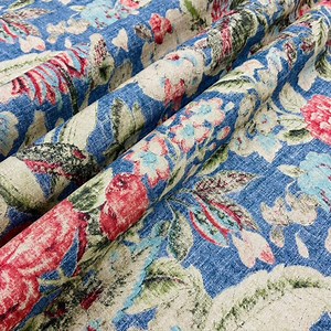 Waverly After Glow - Linen Indigo - Etsy