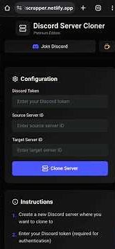 Clone Any Discord Server Web Version | Latest & Updated | Mobile + Pc Free | Discord Server Cloner