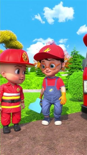 The Fire Truck Broke Down.. Baby Took the Wheel! 😱🚒 #Firefighter #TruckRescue #TinyHero #Adventure