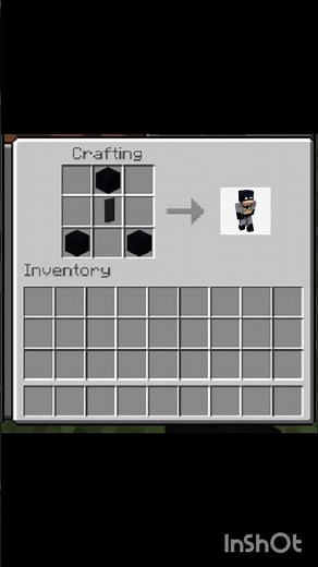how to craft batman in minecraft #minecraft #shorts