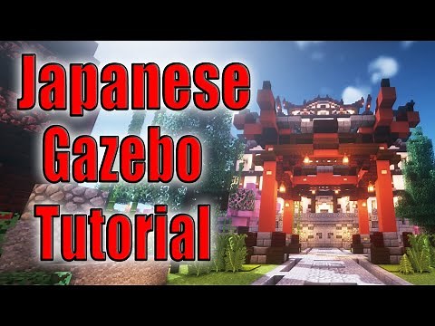 Minecraft Japanese Torii Gate (Gazebo) Build Tutorial