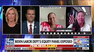 41K views · 1.4K reactions | Ingraham Angle Exclusive: Rep Matt Gaetz exposes equity panel at labor department | Laura Ingraham | Facebook