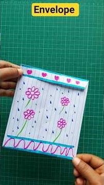 DIY Notebook Paper Envelope #youtubeshorts #creative #craft #ideas ide