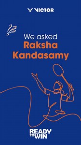 109K views · 1.5K reactions | Want to learn the secrets behind Raksha Kandasamy's game? We asked her about her favourite moves, winning shots, and signature techniques. Get an inside look at what makes Raksha a badminton star and pick up some tips to enhance your own game. Watch now! ​ #ReadyToWin​ #Ultimatevictory #Victorsport #VICTOR #TeamVICTOR #Victory #VICTORIndia #championsdeal #insta #victory | VICTOR India | Facebook