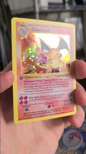 1st Edition Base Set Shadowless Chairzard #charizard #shorts #pokemoncards #1st #pokemon