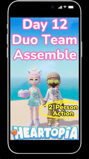 Shared Wavelength Duo Team Assemble 2-Person Action in Heartopia!