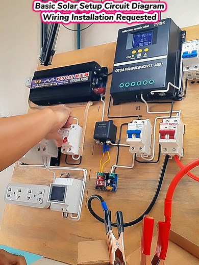 Basic Solar Setup Circuit Diagram Tutorial