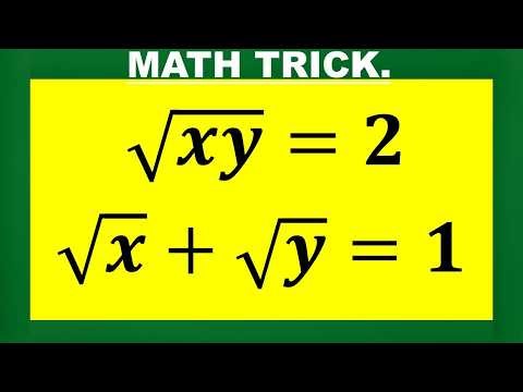 How To Solve For "x, y" Following This Math Trick.