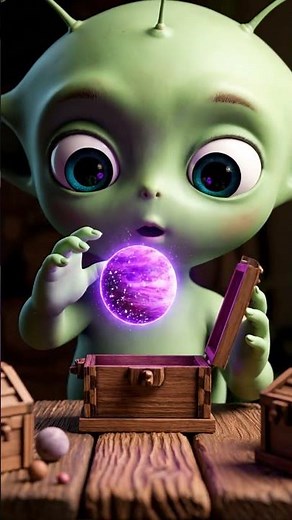 Baby Alien Unboxes Cosmic Planets