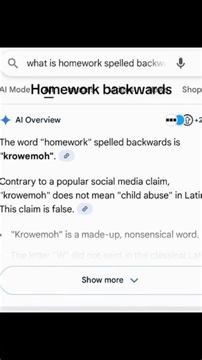 Homework backwards