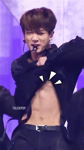 Idols reaction to Jungkook showing his abs! #bts #shorts