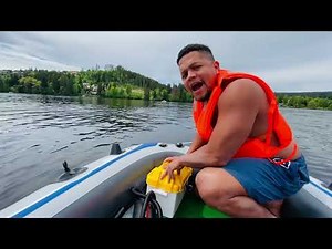 Nuestro Bote Inflable - Intex Excursión 5 con Motor Eléctrico Miganeo