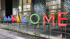 6.5K views · 540 reactions | Visited the Google office at Pasir Panjang this morning and was greeted by their friendly staff and a creative signage. | Ong Ye Kung | Facebook