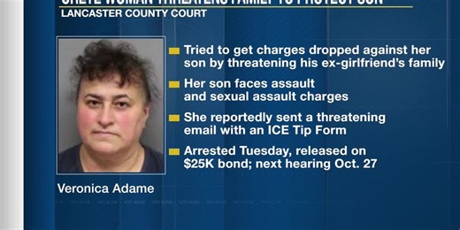 Crete woman allegedly threatened family with ICE form to protect son from charges