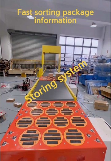 Fast sorting package information, try the storing system! #factory #manufacturer #fyp #productionline #machine #assemblyline #assembly #DWS #sorting #assembly #assemblyline #dws