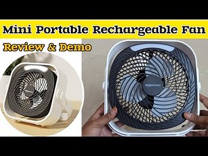 Portable Rechargeable Fan / Mini Rechargeable Fan Review & Demo / Best Rechargeable Fan