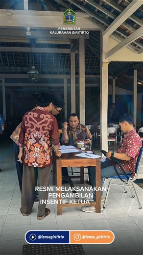 penyaluran insentif RT RW