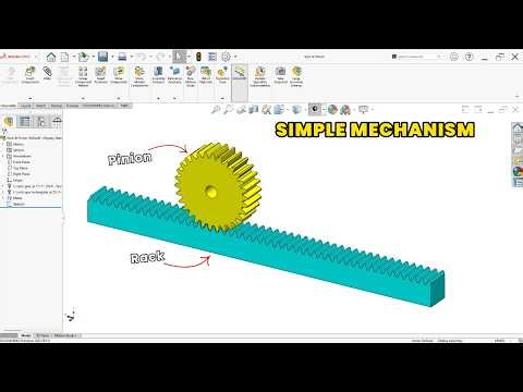 How to Create Rack and Pinion Animation in SolidWorks