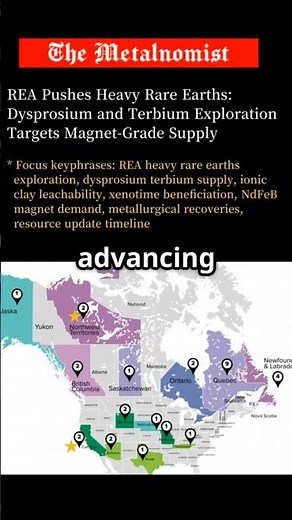 REA Pushes Heavy Rare Earths: Dysprosium and Terbium Exploration Magnet Supply | The Metalnomist