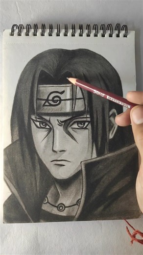 Itachi Uchiha drawing||transition alert #drawing #anime #shorts