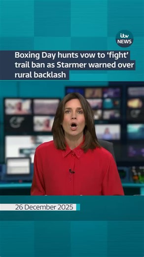 Boxing Day hunts vow to ‘fight’ trail ban as Starmer warned over rural backlash #itvnews | ITV News