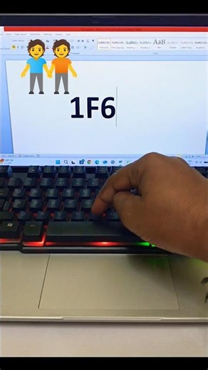 Children_Crossing 🚸 icons in Ms Word Using Keyboard Shortcut Key_Short #msword #shortvideo #tech