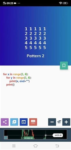 python pyramid pattern 2