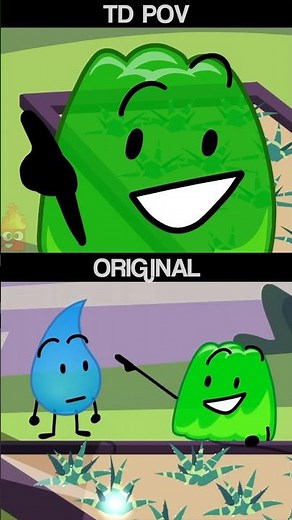 BFB 19 Comparison of Original animation vs POV #shorts #bfdi
