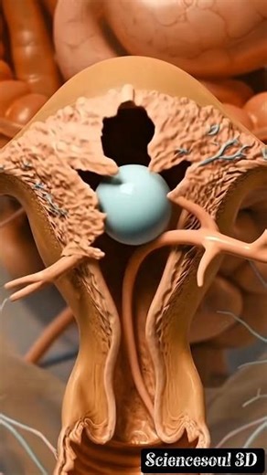 Menstrual Cycle Physiology Explained in 3D #sciencesoul3D #shortsfeed
