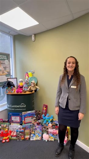 Lancaster BID on Instagram: "🧸A HUGE THANK YOU TO The Cumberland FOR SUPPORTING LANCASTER BID’S TOY APPEAL YET AGAIN… 🪁One of our drop-off points, the Cumberland Building Society, has donated over £250 worth of toys yet again this year, thank you so much! 🎁After the toy appeal last years amazing success, we can’t wait to do the same again this year-please help children who need it the most with new or nearly new toys, from newborn upto teens. ❤️We have teamed up with lots