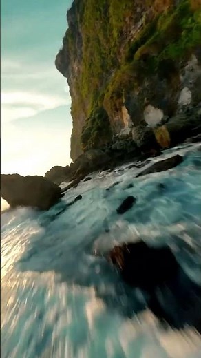 Epic Drone Ride Over the Ocean at Sunset!