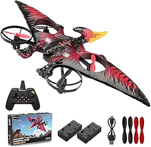 Dragon Remote Control Flying Airplane for Adults RC Plane Dinosaur Toy 2.4G 6-Axis Gyro EPP Foam RC Aircraft Drones for Kids 8-12 Beginner Remote Control Pterodactyl Gift