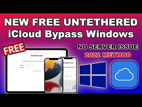 🔥 (2022) Latest FREE Untethered iCloud Bypass Windows iPhone 5S to X iPad/iPod iOS 12.5.5/13/14.8.1