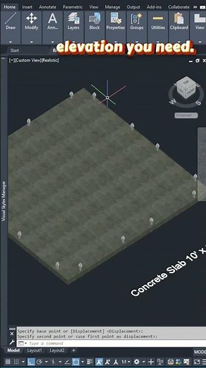 AutoCAD Anchor Bolts #shorts #tutorial #autocad #autodesk #autocad2d #autocadtips #autocadtutorial
