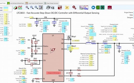 ADI软件工具系列 | LTpowerCAD 电路实例讲解