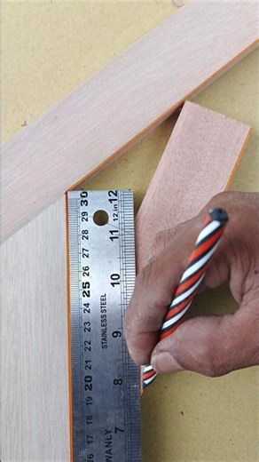 Simple Woodworking Trick for Perfect Angle Joints #woodworking #joineryart #diy