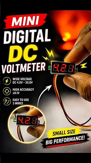 Mini DC Voltmeter Review | 0 to 100V 🔋