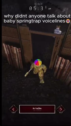 Spring trap skin | #roblox #bbn #bitebynight #springtrap #funny #scream #fnaf #fyp