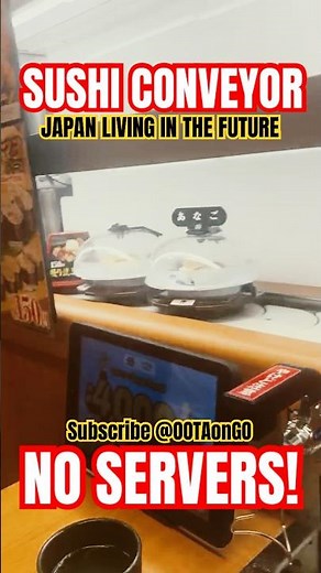 Japan’s Conveyor Belt Sushi Feels Like 2050 🍣🤖🇯🇵