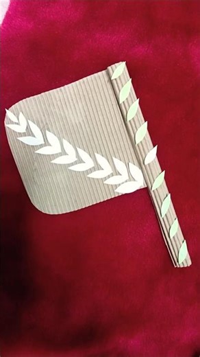 Make a beautiful hand 🪭 fan from cardboard craft ideas #sp craft and painting channel ✨💡