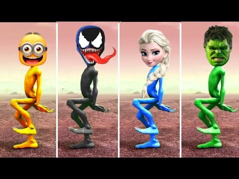 Aliens Dancing as Minion, Venom, Elsa & Hulk?! 🤯👽