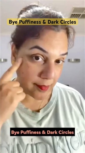 Try this face yoga trick for puffy eyes and dark circles 👀