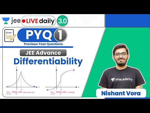 JEE: Differentiability PYQ - 1 | JEE Advance | Unacademy JEE | JEE Maths | Nishant Vora