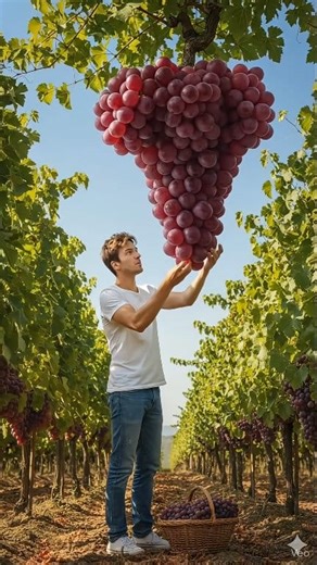 giant cluster of red grapes | Fruits And Fishing blog