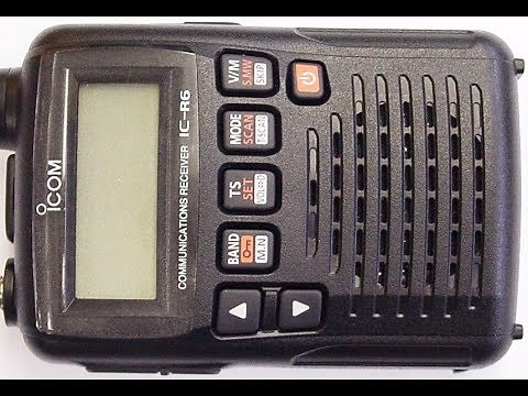 Icom IC R6 Software download programa memórias scanner teste varredura banda corrida