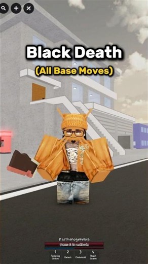 Black Death Moveset ShowCase in Jujutsu Shenanigans #jujutsushenanigans #roblox