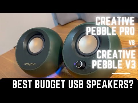 Creative Pebble Pro vs Pebble V3 Comparison and Review - The best budget USB powered speakers?