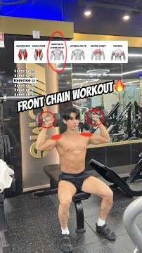 🔸6 Front-Side Exercises to Build Your Full Upper & Lower Front Chain🔥#gymtips #fitnesstips
