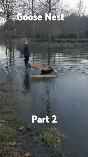DIY Floating goose nest platform. Part 2